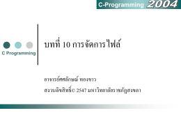 C Programming C-Programming 2004