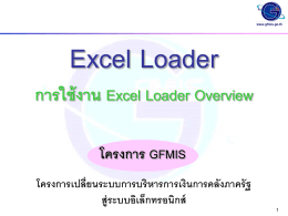 Overview Excel Loader