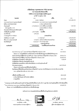 สินทรัพย์ - บริษัทเงินทุน กรุงเทพธนาทร จำกัด