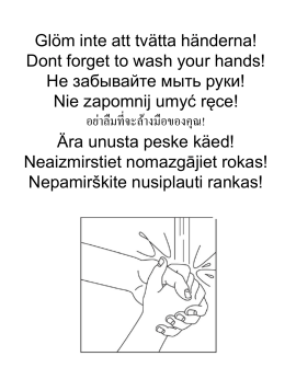 Anslag om handtvätt