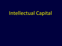 Intellectual Capital By Edvinsson