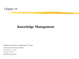 Knowledge Management