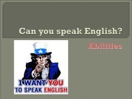Can you speak English?
