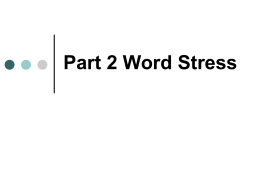Chapter 5: English Words and Sentences