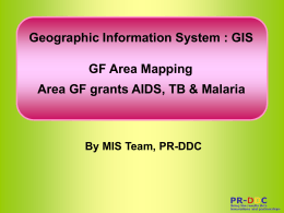 GIS Mapping Area and Overlapping Area of AIDS TB and Malaria