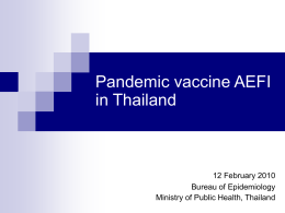 Pandemic vaccine AEFI in pregnancy