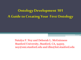 Why develop an ontology?