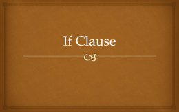 If Clause