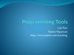 Programming Tools