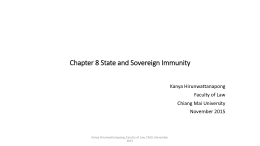 Chapter 8 State and Sovereign Immunity