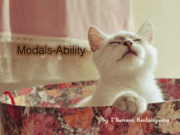 Modals-Ability