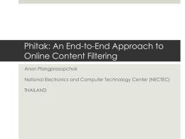 Phitak: An End-to-End Approach to Online Content Filtering