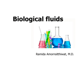 Biological fluids - si.mahidol.ac.th