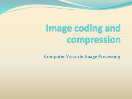 Image coding and compression