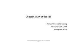 Chapter 5 Law of the Sea