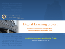 Digital Learning Project - CMMU e-Learning