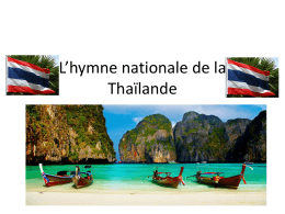L*hymne nationale de la Thaïlande