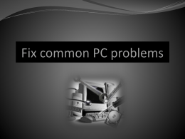 Fix common PC problems