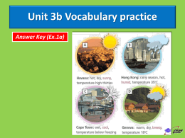 Unit 3b Vocabulary practice
