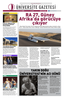 Üniversite Gazetesi 143. Sayısı ()