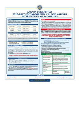Page 1 1945 ANKARA ÜNİVERSİTESİ 2016