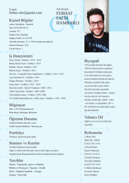 özgeçmiş/cv