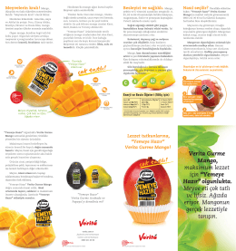Verita Yemeye Hazır Gurme Mango broşürü