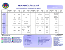 lacivert sınıf - TED Denizli Koleji