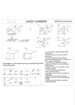 Page 1 DAİSY KOMİDİN MONTAJ KLAVUZU .* * 1