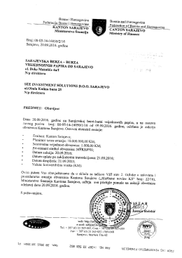 Rezultati aukcije - SEE Investment Solutions