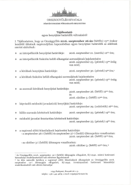 T&aacute;j&eacute;koztat&oacute;