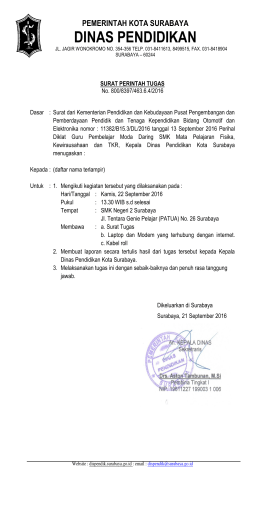 surat-tugas-peserta - Dispendik Ketenagaan Surabaya