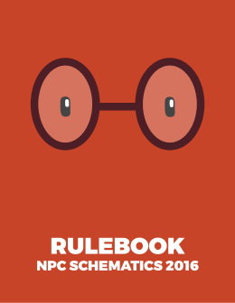 rulebook npc - Schematics 2016