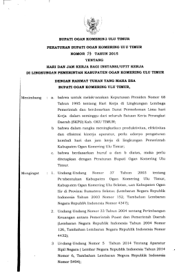perbup-no-23-tahun-2015 - BPK RI Perwakilan Provinsi Sumatera
