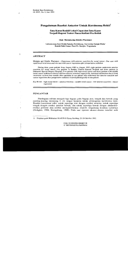 Page 1 Berkala Ilmu Kedokteran Jil. XXV, No. 2, Juni 1993