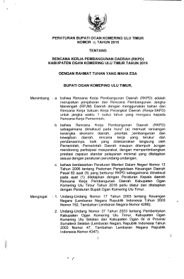 perbup-no-15-tahun-2015 - BPK RI Perwakilan Provinsi Sumatera