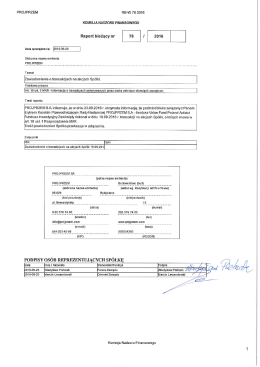 Raport bieżący nr 78/2016 Date