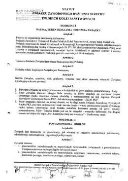 Statut - MKR ZZDR PKP