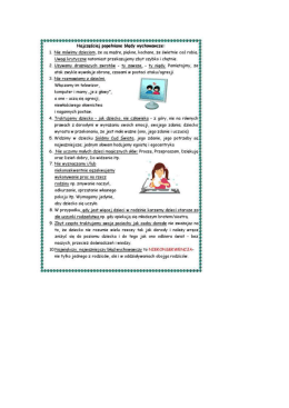 Page 1 Najczęściej popełniane błędy wychowawcze: 1. Nie m&oacute;wimy