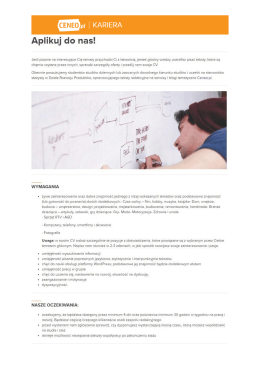 Staż redakcyjny w Dziale Rozwoju Produkt&oacute;w