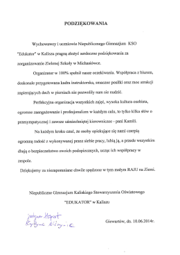 26 - Zielone szkoły