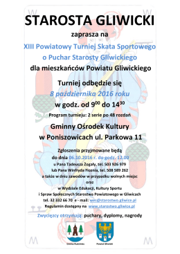 PDF Plakat - Starostwo Powiatowe w Gliwicach
