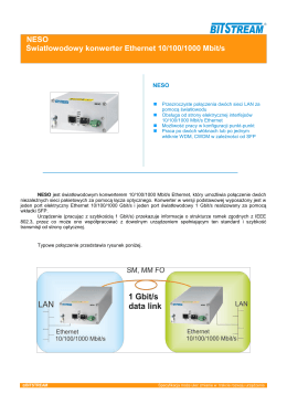 NESO Światłowodowy konwerter Ethernet 10/100/1000 Mbit/s