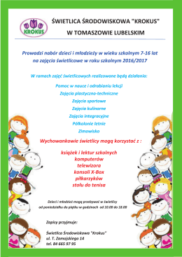 Page 1 |- (}) ŚWIETLICA ŚRODOWISKOWA "KROKUS" DUW | \ğőrī