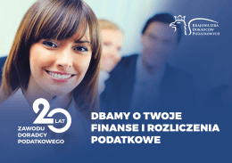 XX-lecie istnienia zawodu doradcy podatkowego