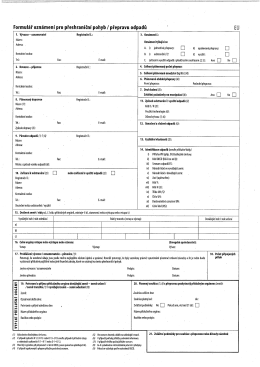 Formulář oznámení pro přeshraniční pohyb / přepravu odpadů
