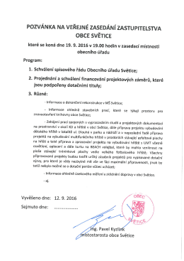 19. 9. 2016 od 19:00 hod.