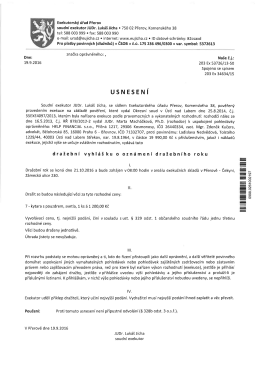 Usnesení 203 EX 53726/13-50 - Statutární město Ústí nad Labem