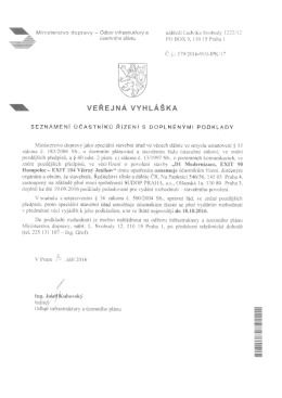 Veřejná vyhláška