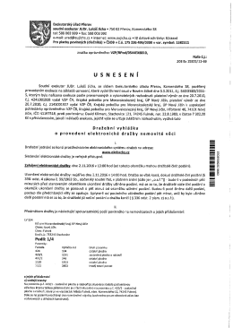 Dražebn&iacute; vyhl&aacute;&scaron;ka o proveden&iacute; elektronick&eacute; dražby